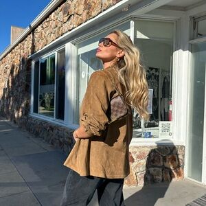 Vintage Suede Button Down